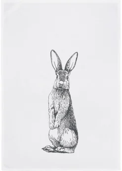 Geschirrtuch Stehender Hase