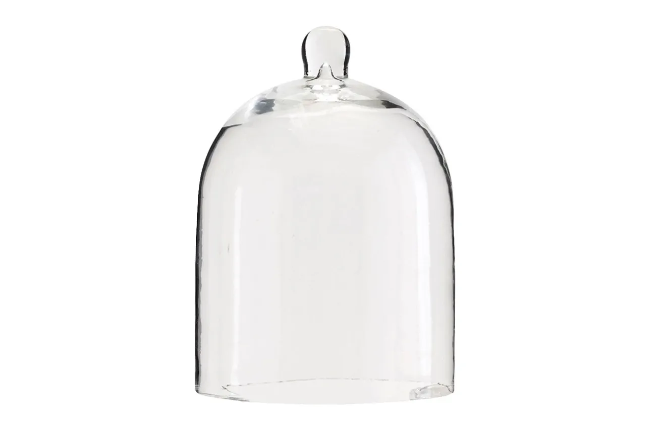 Glasglocke transparent klein