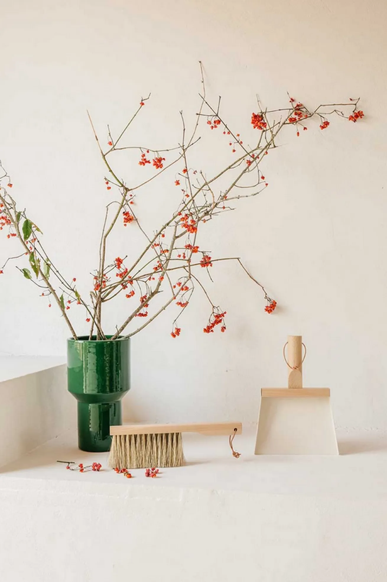 Handfeger Set Clynk Natural Collection weiss