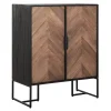 Highboard Criss Cross Massivholz B 75 cm