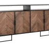 Highboard Criss Cross Massivholz B 200 cm