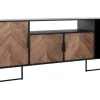 Highboard Criss Cross Massivholz B 200 cm