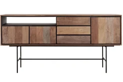 Highboard Metropole Teak Metall B 200 cm