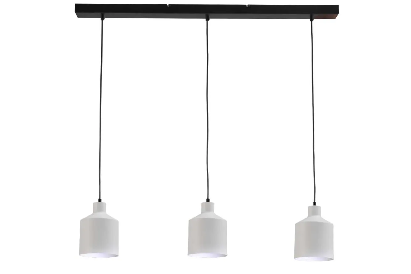 Hängelampe Boo 3tlg weiß schwarz