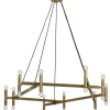 Hängelampe Retro Messing Ø 120 cm