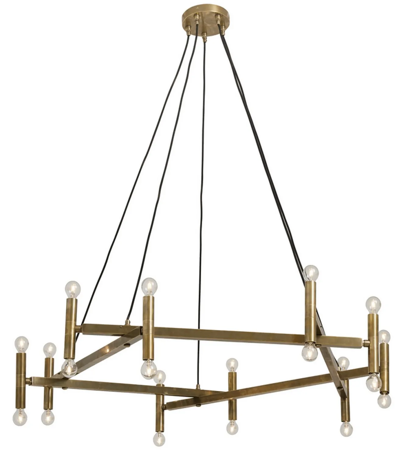 Hängelampe Retro Messing Ø 120 cm