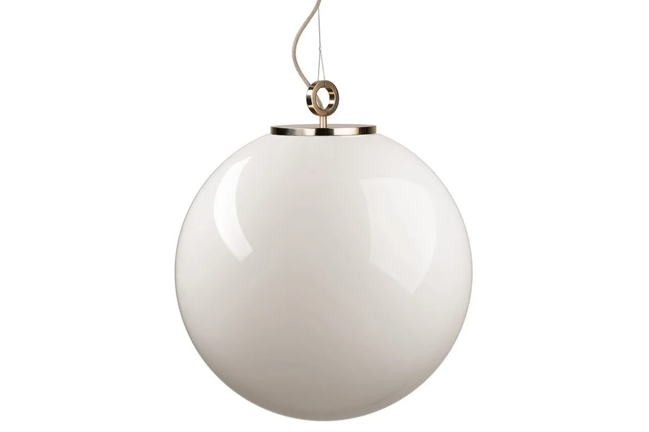 Hängelampe White Ball mit Ring D 35 cm
