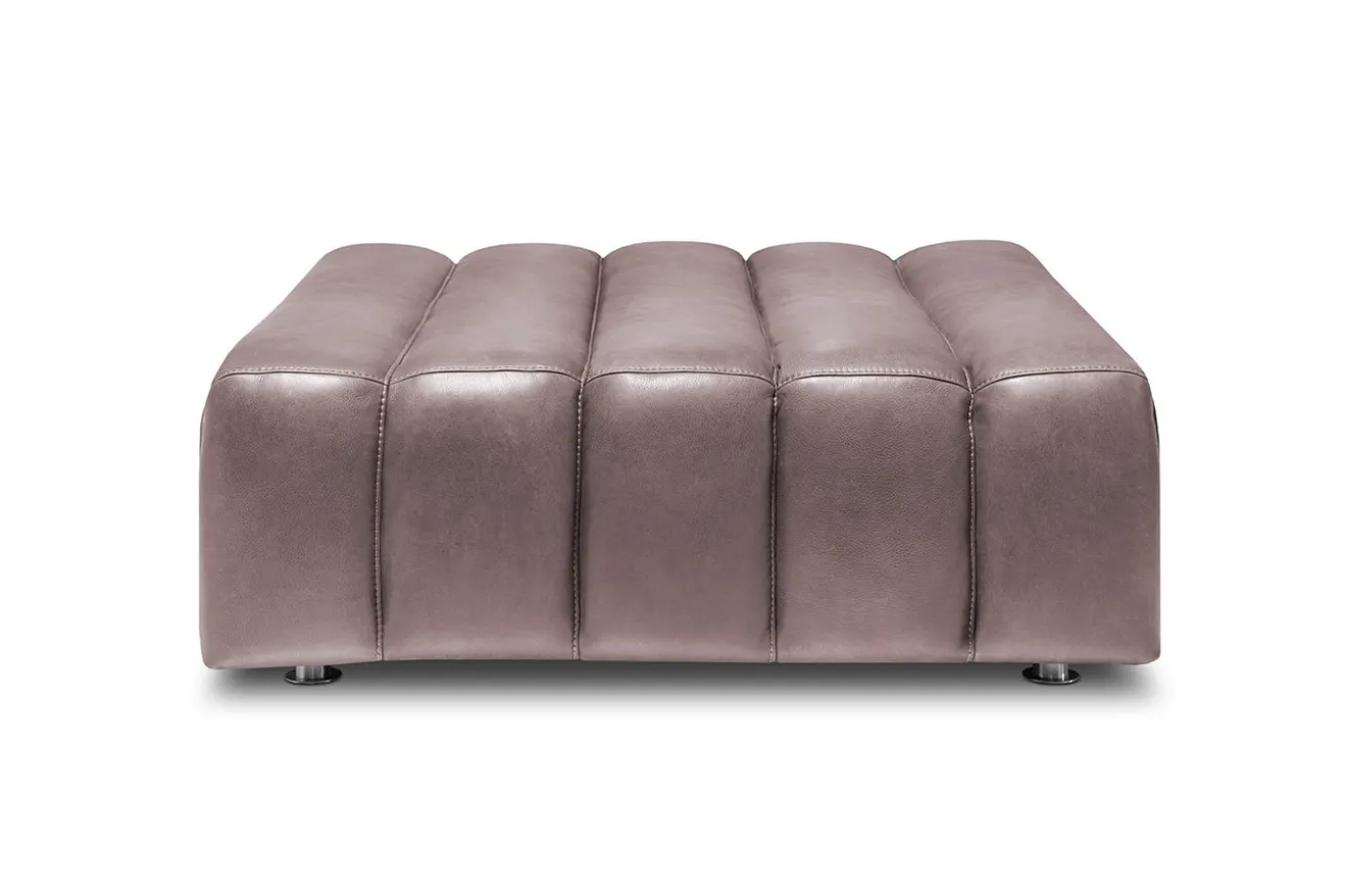 Hocker Bella Leder braun B 105 cm