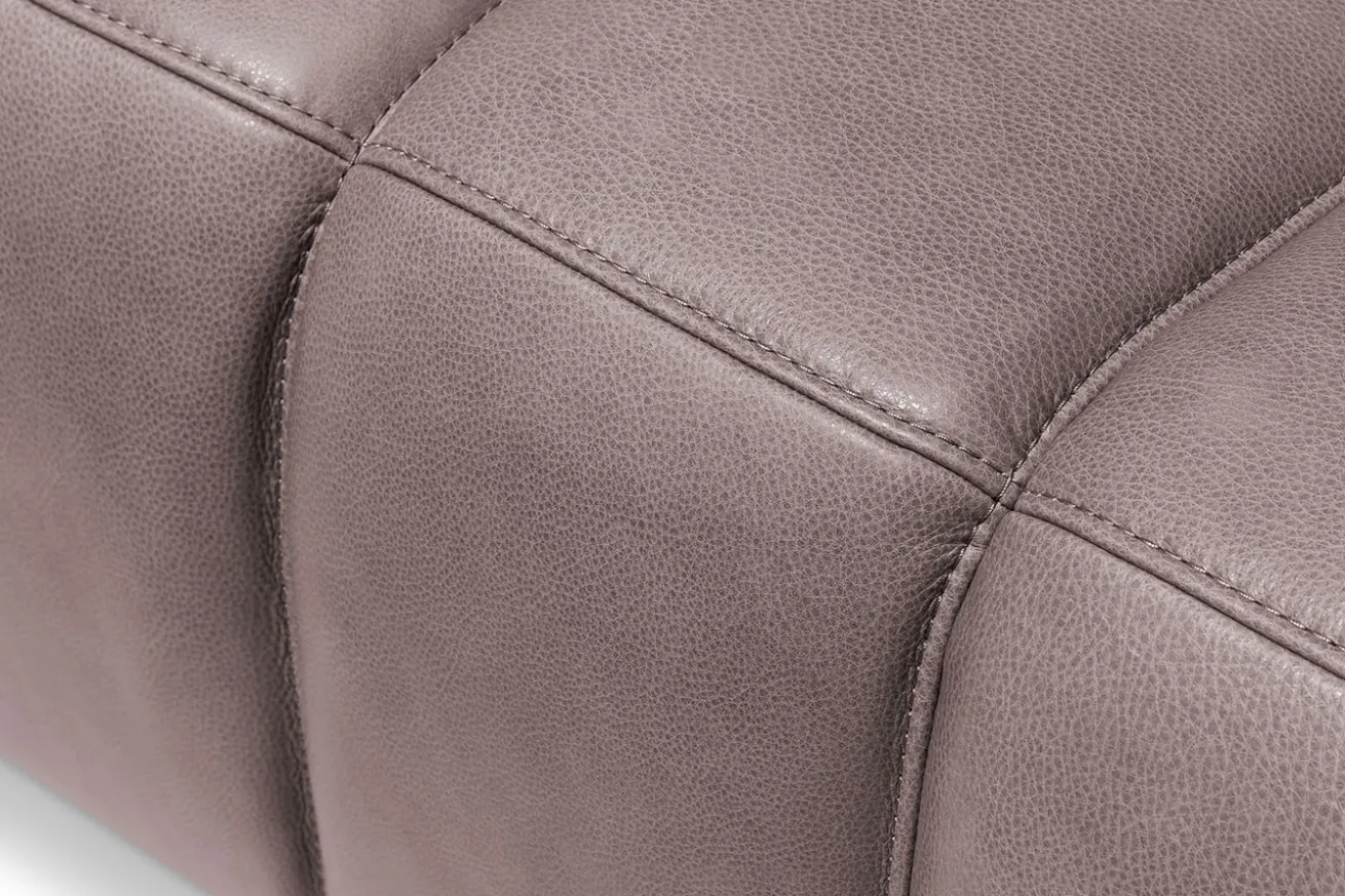 Hocker Bella Leder braun B 105 cm