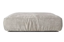 Hocker Marta Samtstoff beige groß