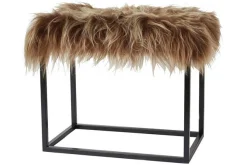 Hocker Palle Schaffell braun
