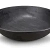 Holzschale schwarz groß
