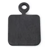 Holztablett schwarz klein