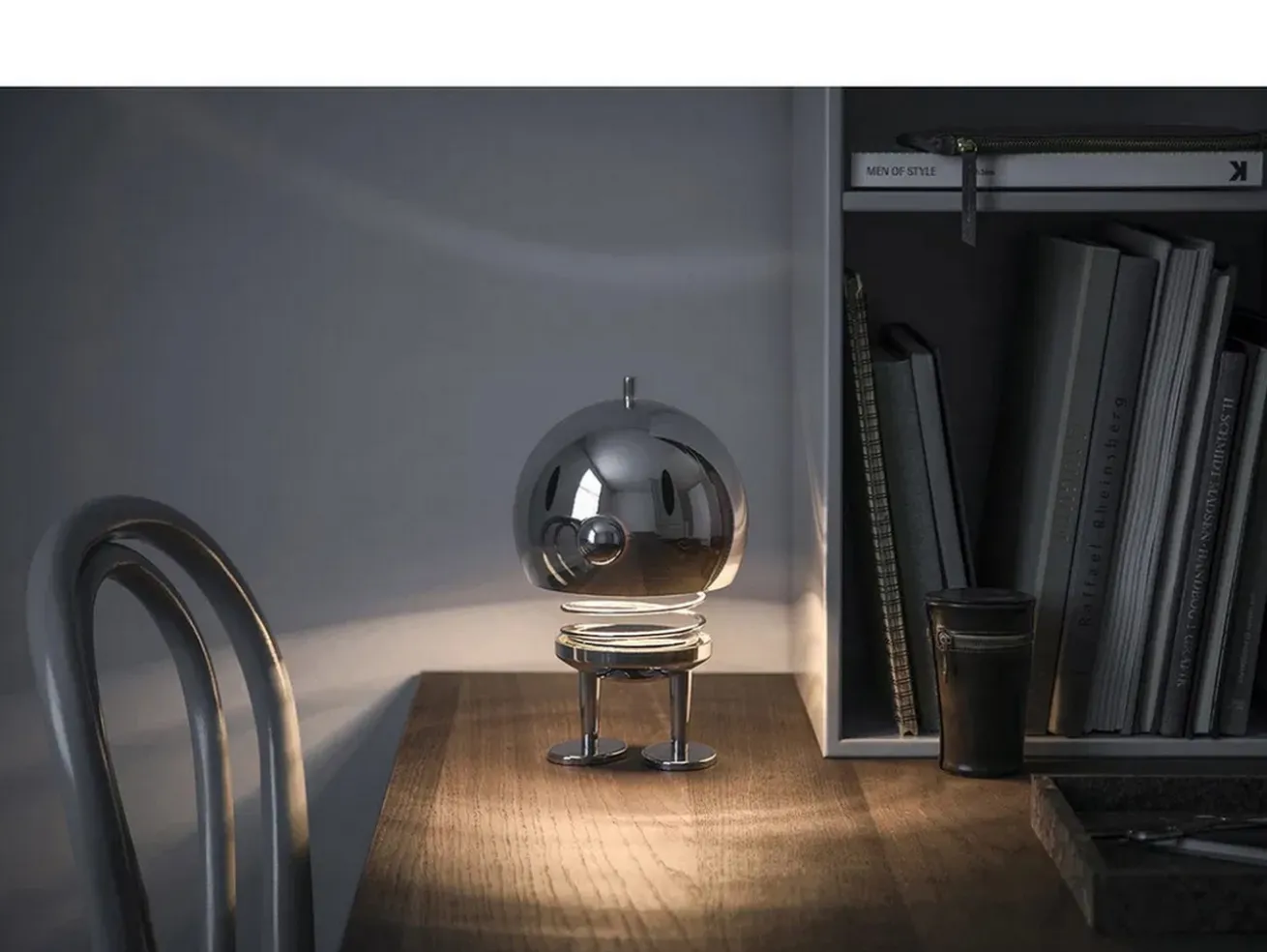 Hoptimist LED Lampe chrome XL
