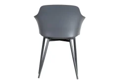 italienischer Designchair Blanchet mit Armlehne dunkelgrau