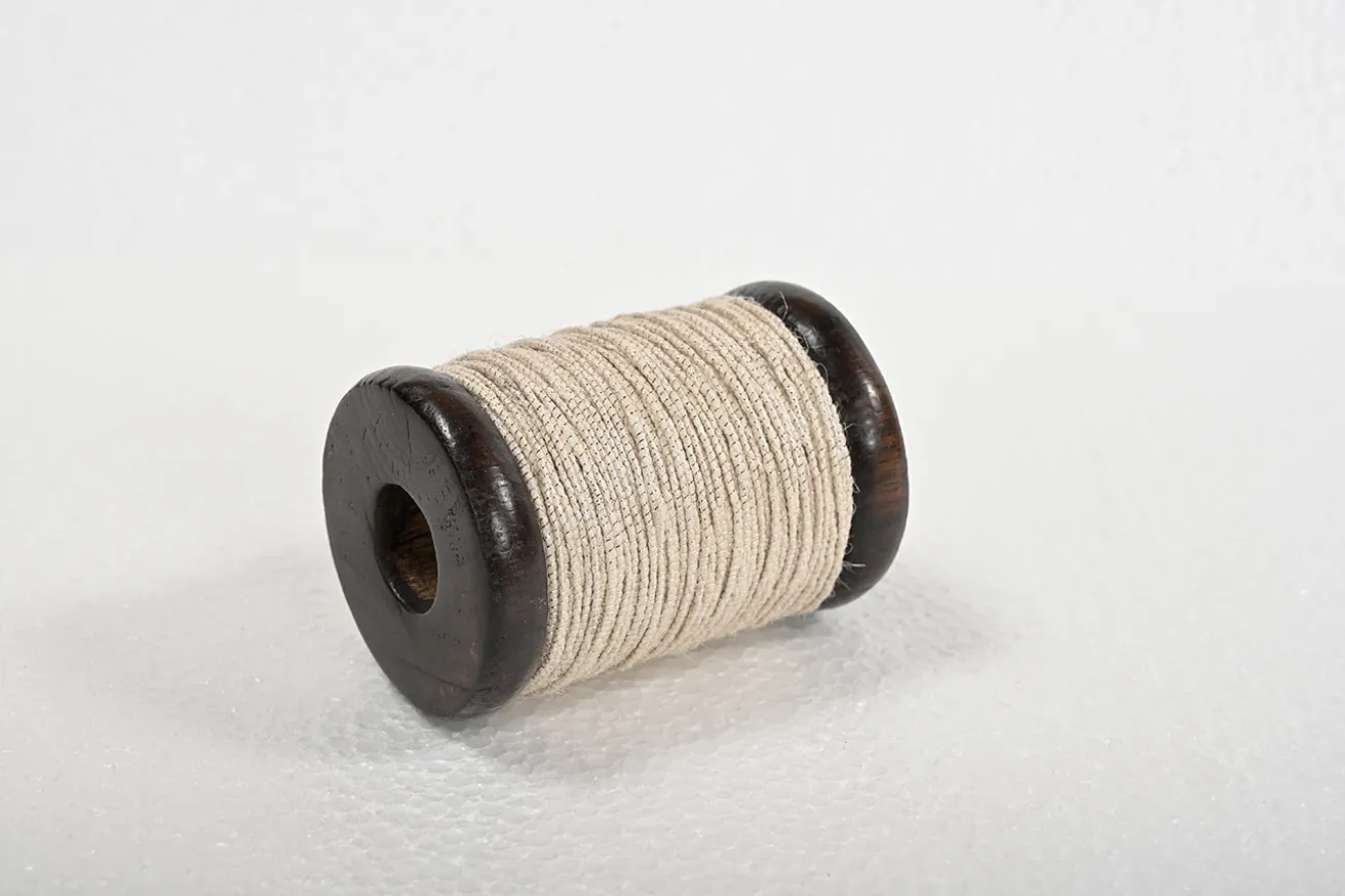 Jute-Lurex Band Ribbons 20m natur
