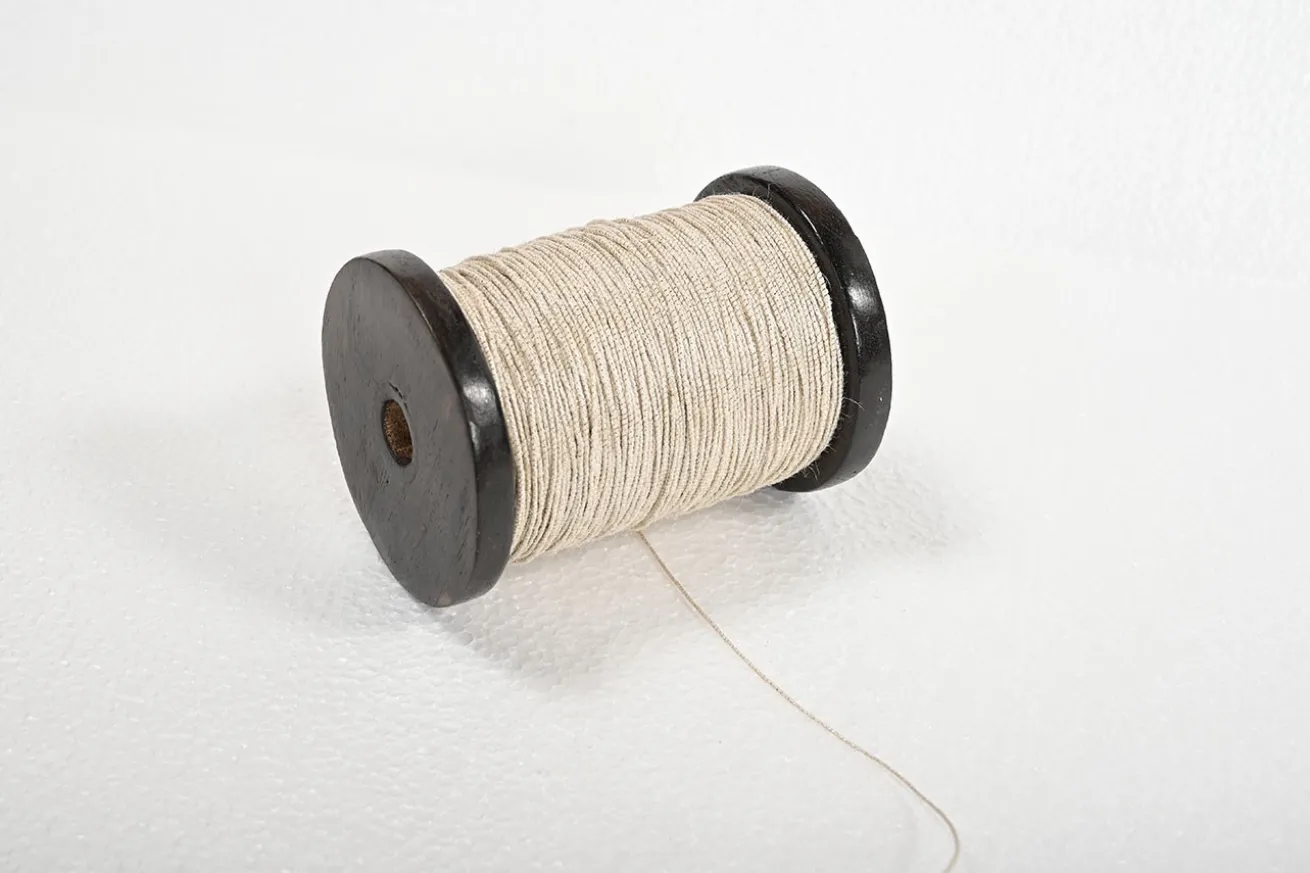 Jute-Lurex Band Ribbons 200m natur