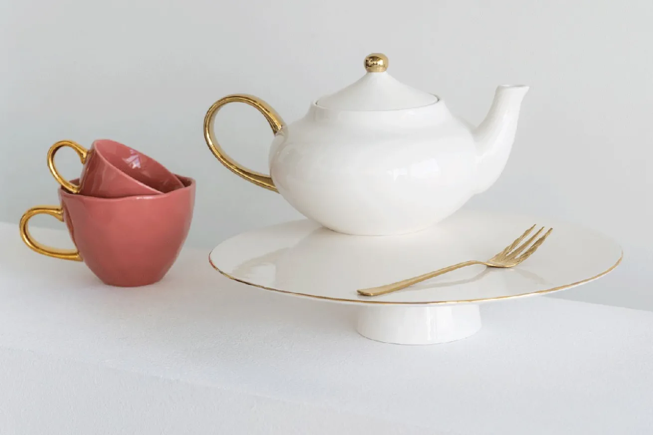 Kaffeetasse Porzellan pink