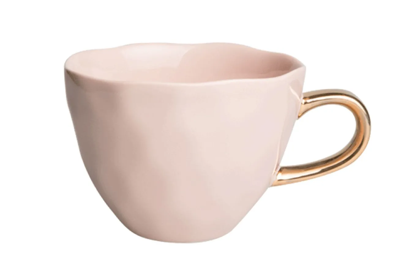 Kaffeetasse Porzellan rosa