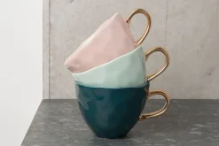 Kaffeetasse Porzellan rosa