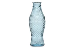 Karaffe Fish & Fish Glas blau H 29 cm