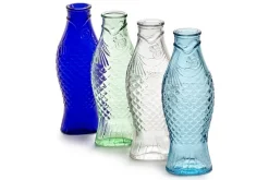Karaffe Fish & Fish Glas transparent H 29 cm