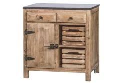 Küchenschrank Montpellier mit Holzkörben