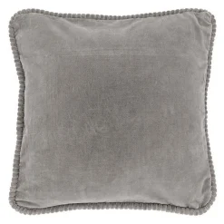 Kissen Carmen Samt hellgrau 45*45 cm