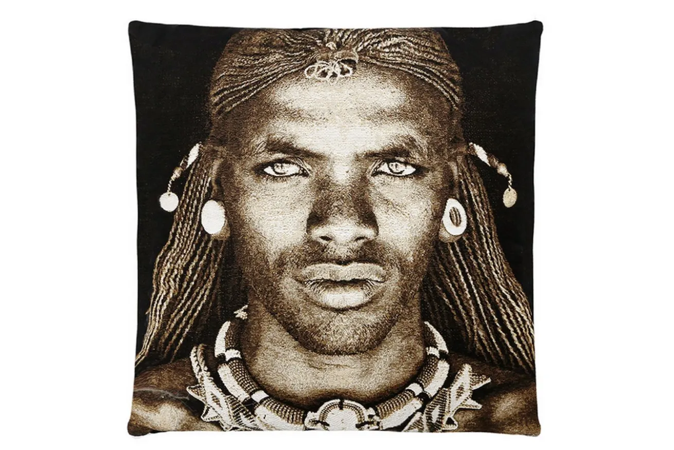 Kissen Samburu Warrior Kenya 45 x 45 cm