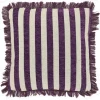Kissen Tessi gestreift lila weiss45*45 cm