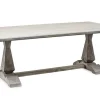 Klostertisch Massivholz modern grau