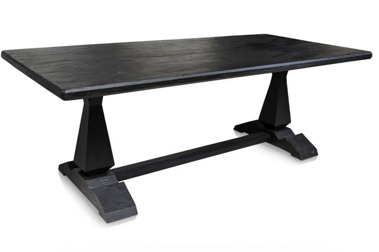 Klostertisch Massivholz schwarz 220