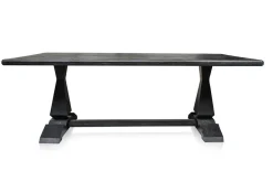 Klostertisch Massivholz schwarz 220