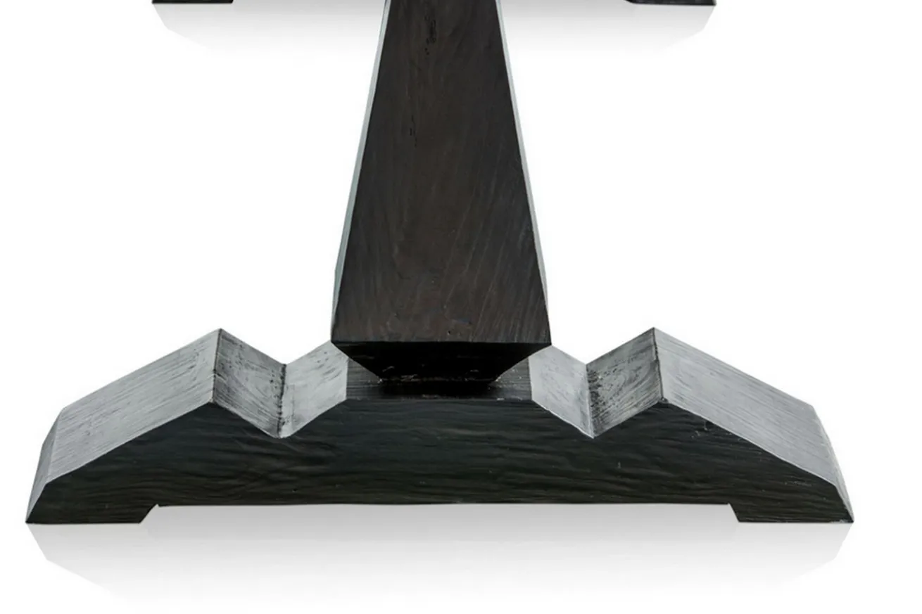 Klostertisch Massivholz schwarz 220