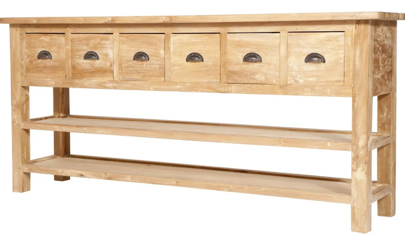 Konsolentisch Loft Teakholz B 180 cm