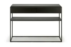 Konsolentisch Monolith Eiche schwarz B 122 cm