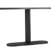 Konsole schwarz Metall/Holz