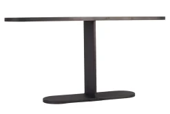 Konsole schwarz Metall/Holz