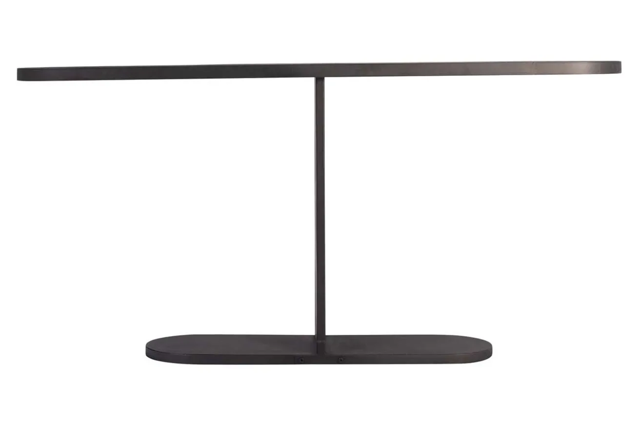 Konsole schwarz Metall/Holz