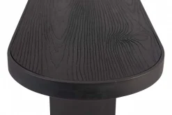 Konsole schwarz Metall/Holz