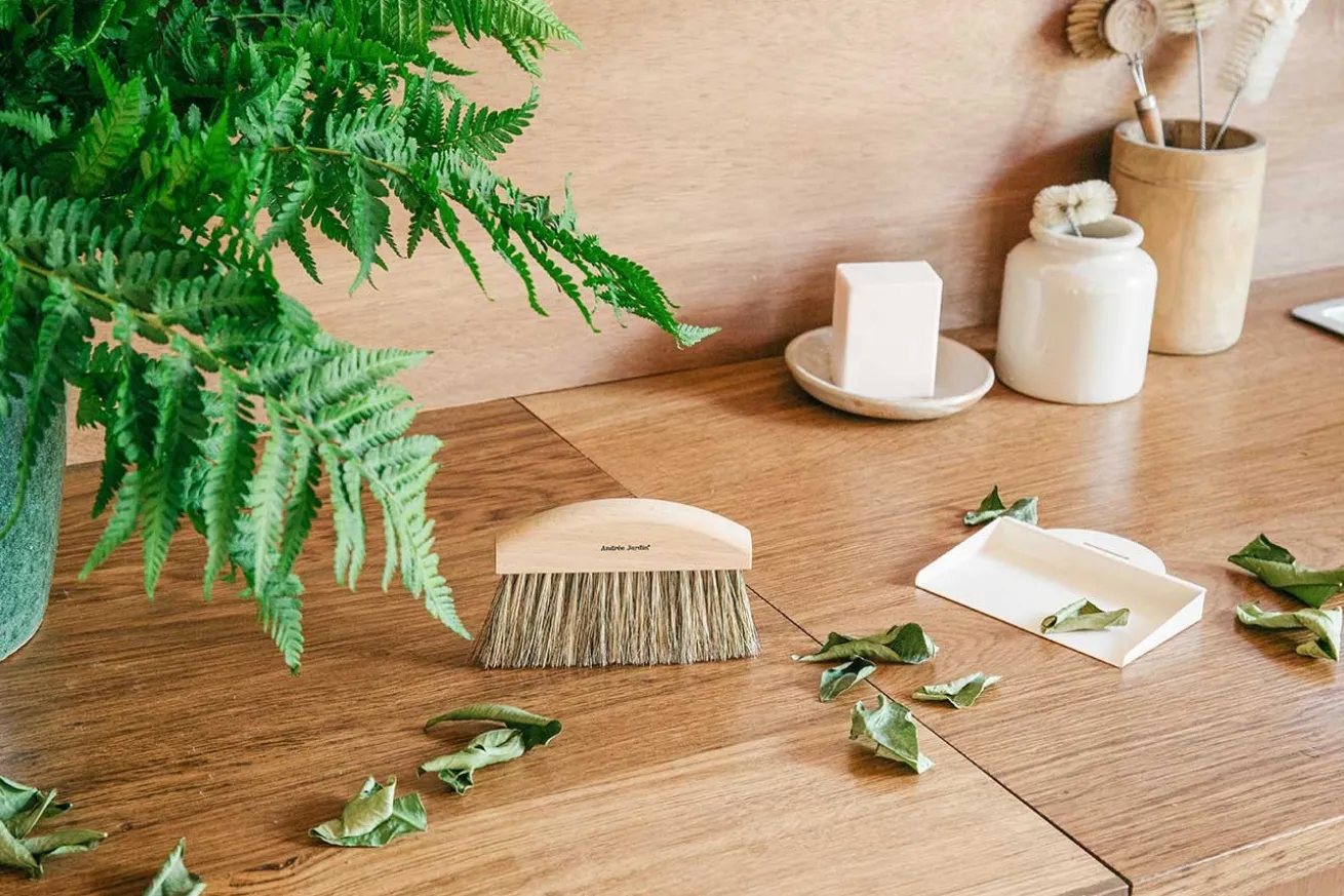 Krümelbesen Set Clynk Natural Collection weiss