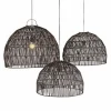 Lampenschirm Ibiza Rattan schwarz M