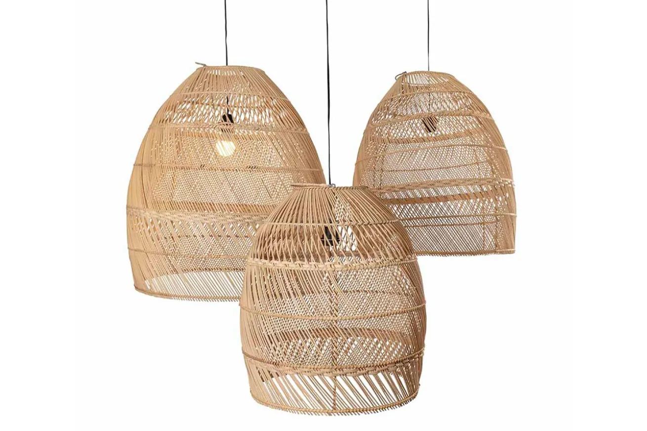 Lampenschirm Luna Rattan natural S