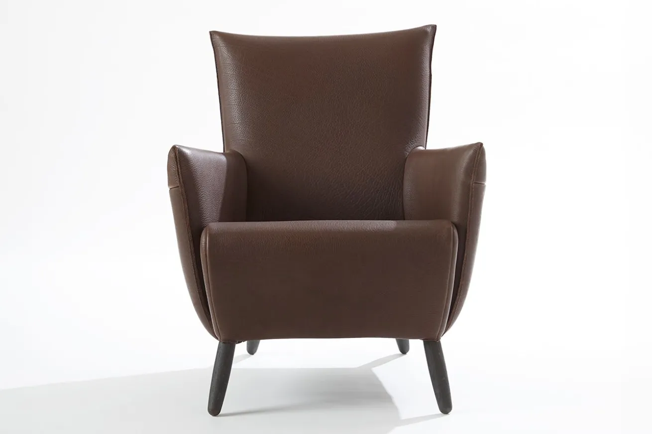 Loungesessel Cheo Leder braun