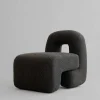 Lounge Sessel Daiku Bouclé grau