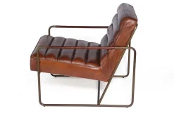 Lounge Sessel Marco Century Leder braun