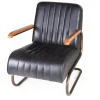Lounge Sessel Marco 1930 Leder schwarz