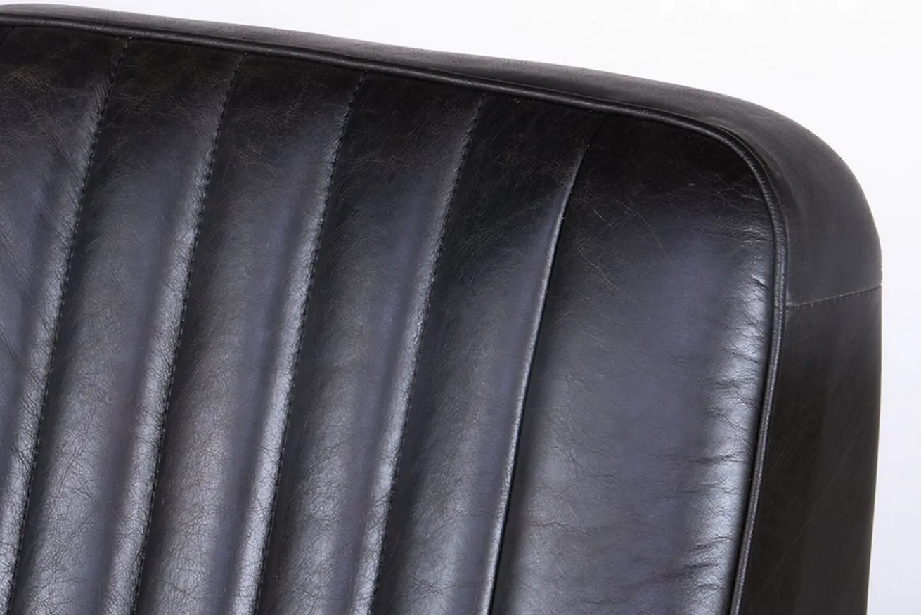 Lounge Sessel Marco 1930 Leder schwarz