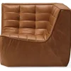 Modulsofa N701 Eckelement braun