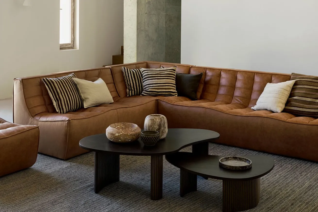 Modulsofa N701 Eckelement braun